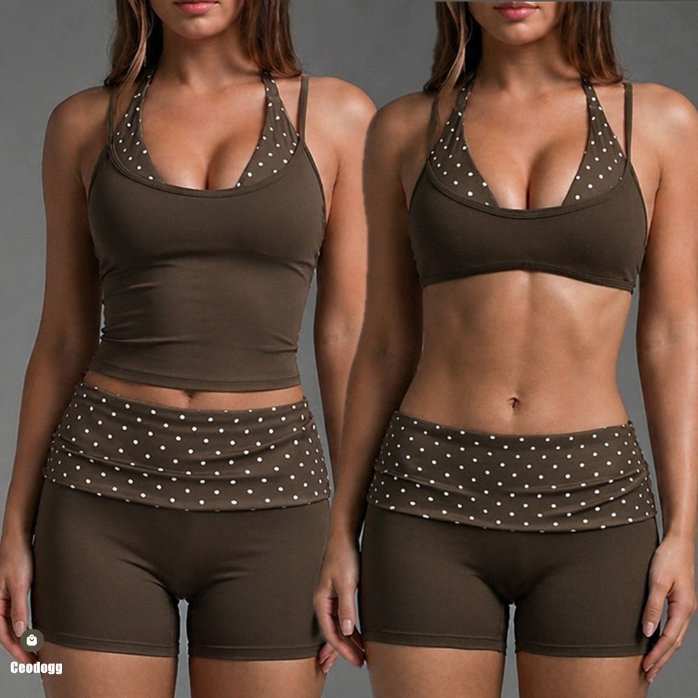 Polka Dot Women Strap Halter Y - Pilate Yoga Workout review and price