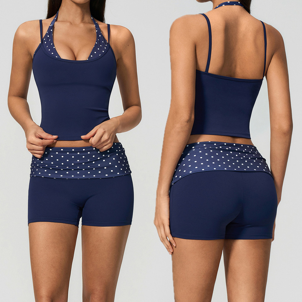 Polka Dot Women Strap Halter Y - Pilate Yoga Workout review and price